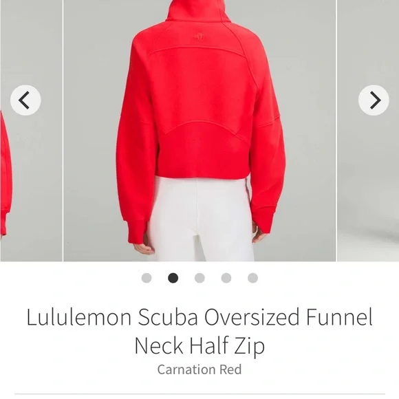 Lululemon Athletica Red Scuba Oversized Hoodie - Picture 3 of 8
